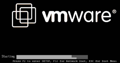 vmware booting screenshot